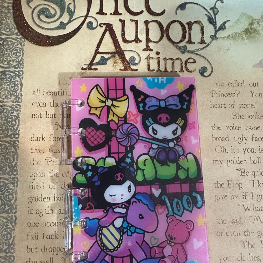 Kuromi Inspired Acrylic Notebook